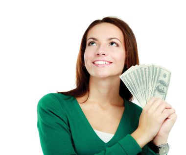 Ellerini dolar olan kadın