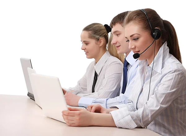 Customer service consultants working — Stock Photo, Image