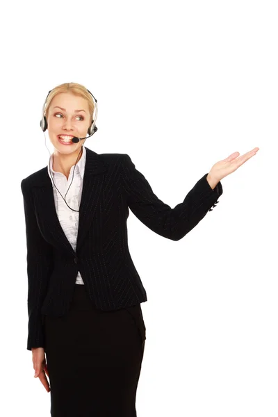 Customer support phone operator — Stock Photo, Image