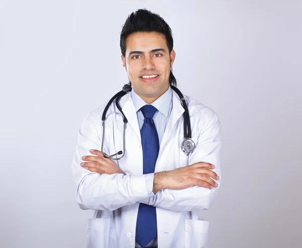 Portrait of smiling doctor with stethoscope — Stock Photo, Image