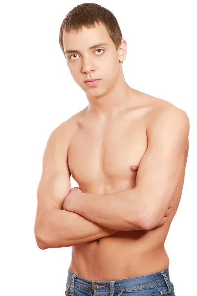 Shirtless young man — Stock Photo, Image