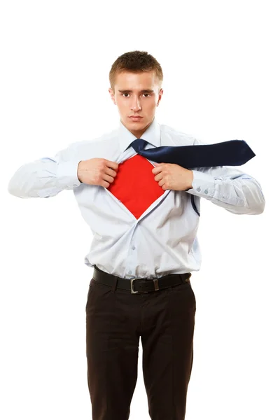 Superhero businessman — Stock Photo, Image