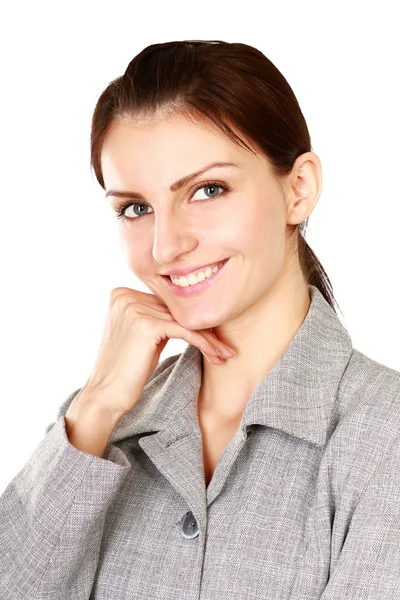 Jonge vrouw staande — Stockfoto