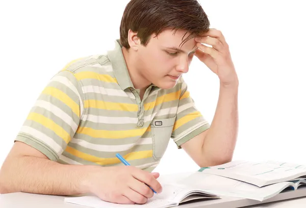 Young guy studying — Stock Photo, Image