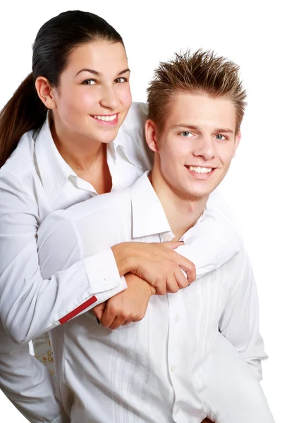 Happy smiling couple — Stock Photo, Image