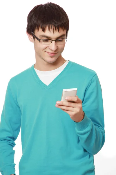 Mann mit Handy — Stockfoto