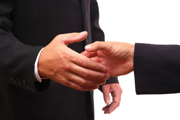 Handshake isolerade — Stockfoto