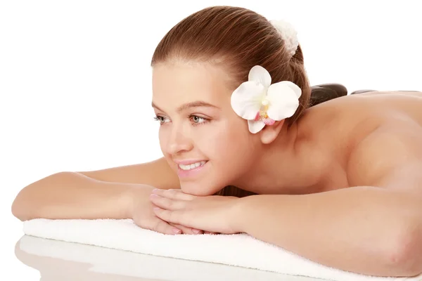 Vrouw bij spa procedure — Stockfoto