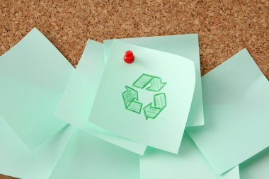 Notlar, geri dönüşüm işareti