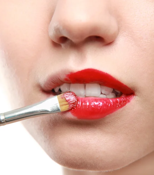 Make-up. Lipgloss — Stock Photo, Image