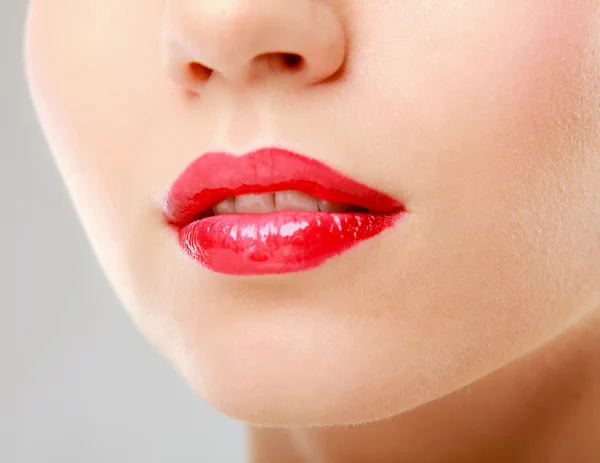 Trucco. Lipgloss — Foto Stock