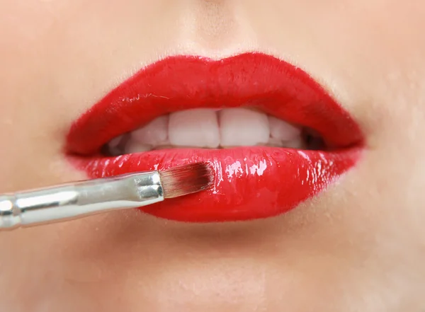 Make-up. Lipgloss — Stock Photo, Image