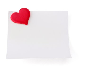 Kırmızı kalpli kartpostal