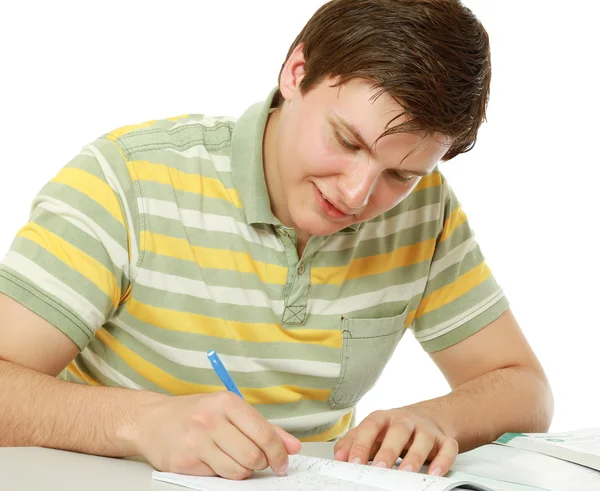 Un ragazzo che studia — Foto Stock