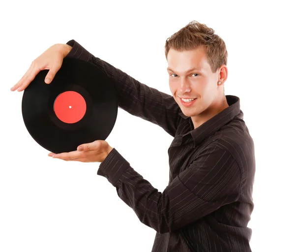 DJ hraje disko dům. — Stock fotografie