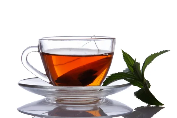 Cup of tea and mint. — Stock Photo, Image