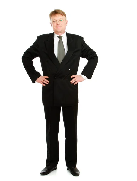 立っている実業家の完全な長さの肖像画 — ストック写真