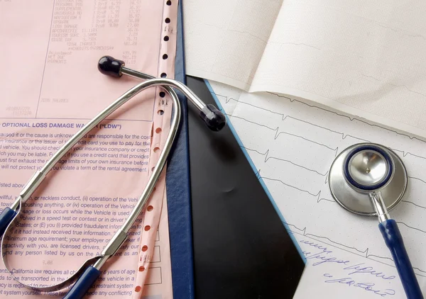 Closeup of a stethoscope — Stock Photo, Image