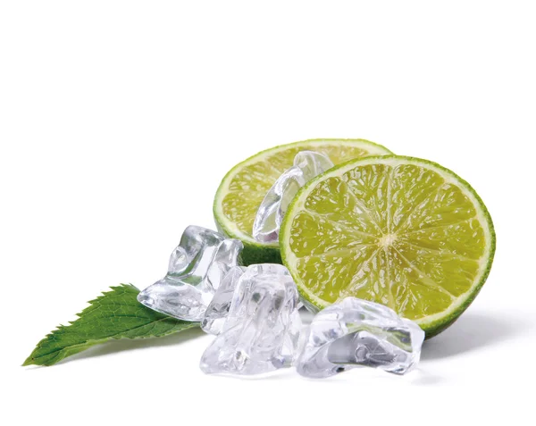 Lime and ice — Stock Photo, Image