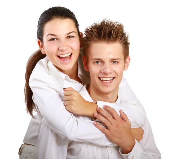 Feliz pareja joven — Foto de Stock