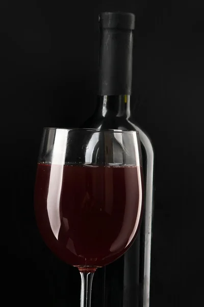 Wine glass and Bottle — Stock Photo, Image