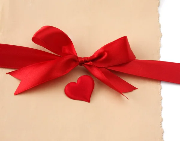 Bow with heart — Stock Photo, Image