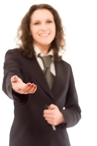 Businesswoman offering a handshake — Stock Photo, Image