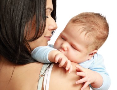 sevgi dolu bir anne bebek çocuk ile