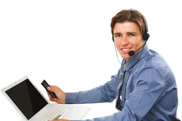 A young businessman working — Stock Photo, Image