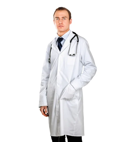 Portrait of young doctor with stethoscope — Stock Photo, Image