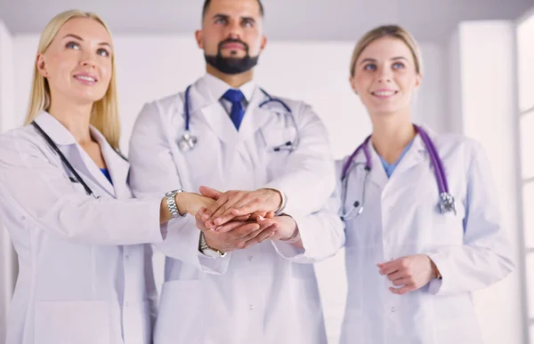 Dokters Verpleegsters Coördineren Handen Concept Teamwork Het Ziekenhuis Voor Succes — Stockfoto