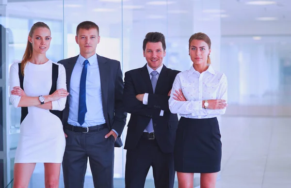 Happy Business Team Showing Thumbs Office Happy Business Team — Stock Photo, Image