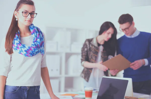 Young Business People Working Office New Project — Stock Photo, Image