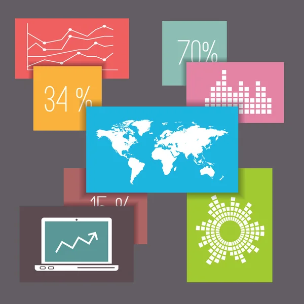 Elementos infográficos. — Vector de stock