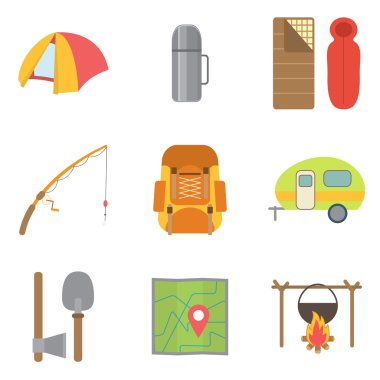 kamp simgeleri ayarlandı