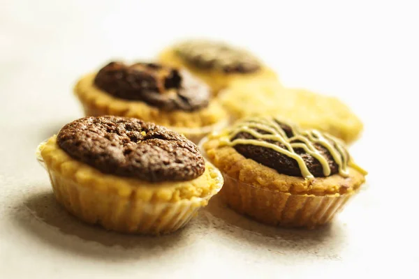 Kuchentasse Kuchen Schokolade Chesee Hausgemachte Frische Snacks Zur Teezeit — Stockfoto