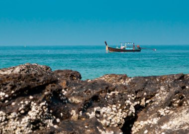 Tekne ve deniz scape