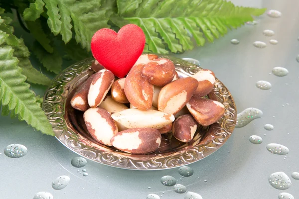 Love Brasil nuts — Stock Photo, Image