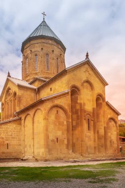 Mtskheta, Georgia Dönüşüm Kilisesi. Samtavro Manastırının Yaşayan Sütunu Var