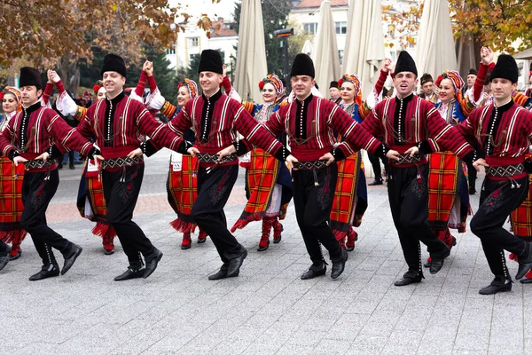 Пловдив Болгария Ноября 2021 Года Парад Молодого Вина Старом Городе — стоковое фото
