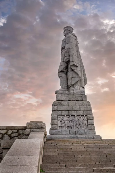Alyosha Emlékmű Szobor Szovjet Katona Hegyen Plovdiv Bulgária — Stock Fotó