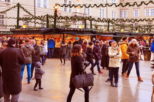 Christmas market in Salzburg, Austria — Stock Photo, Image