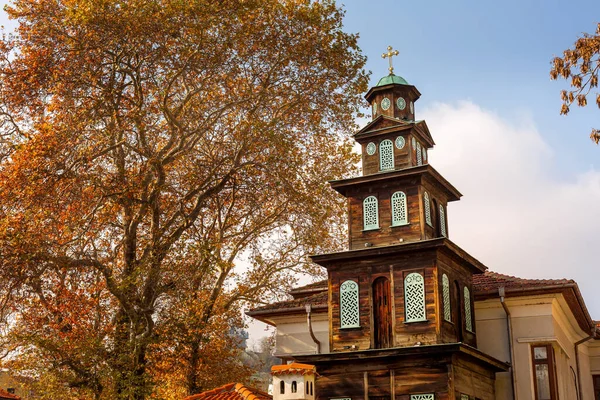 Gamla trä St Marina kyrkan i Plovdiv, Bulgarien — Stockfoto