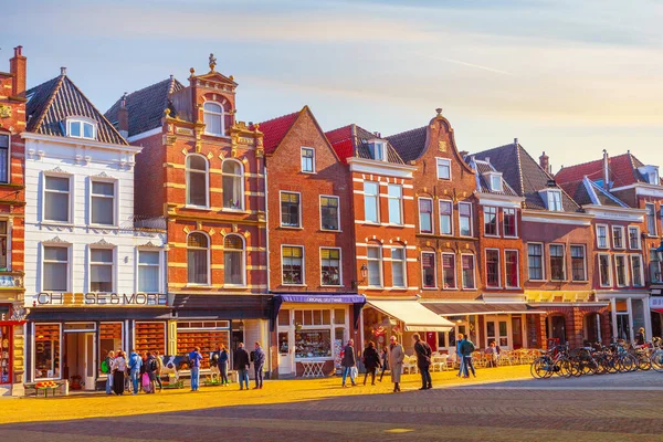 Вид на город Делфт, Нидерланды — стоковое фото