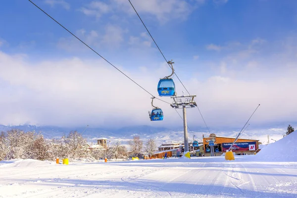 Station de ski Bansko, Bulgarie, télécabine — Photo