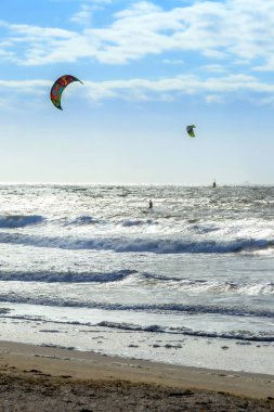 Scheveningen, Hollanda 'daki uçurtmacılar