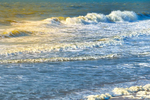 Güzellikler sıçramasına mavi dalga curl