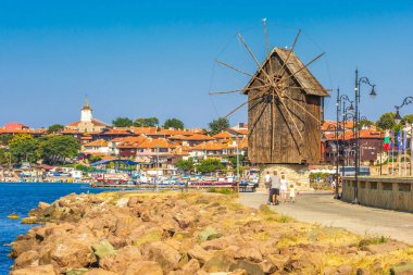 Eski kasaba Nesebar Bulgaristan Karadeniz tarafından