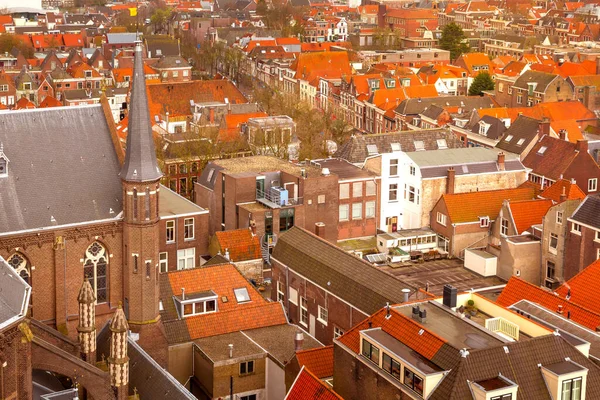 Delft, Países Baixos Vista panorâmica aérea — Fotografia de Stock