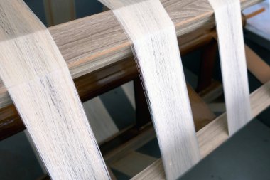 Antika dokuma tezgahı yakın görünümü